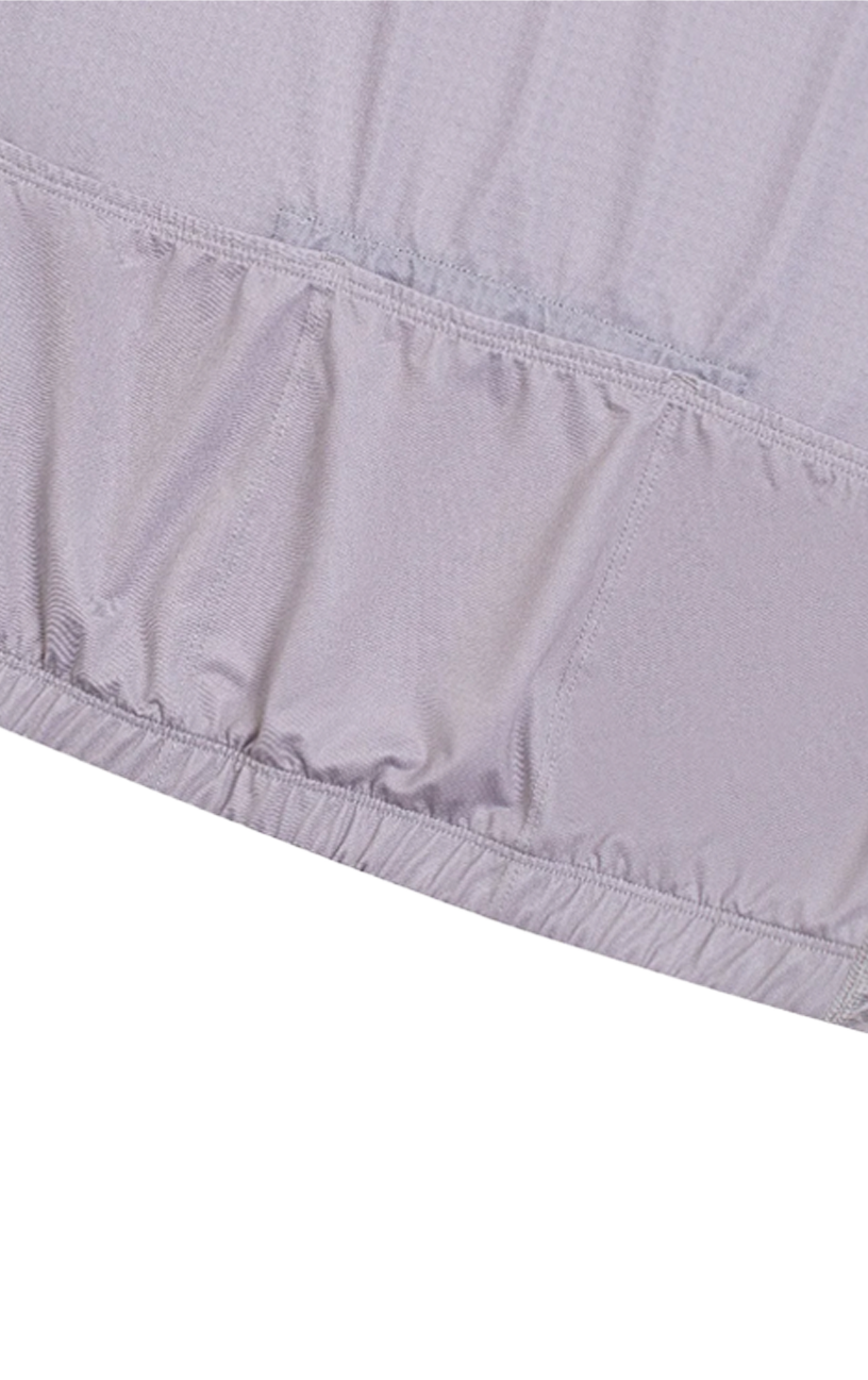 Race Sleeveless 3/4 Zip Jersey Gray