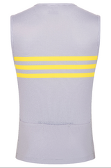 Race Sleeveless 3/4 Zip Jersey Gray