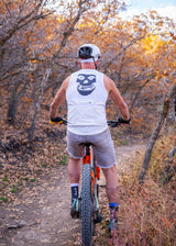 Skull Dirt Tank Top White