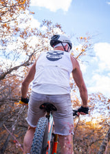 Skull Dirt Tank Top White