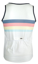 Cycling Surf Tank Top in White