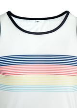 Cycling Surf Tank Top in White