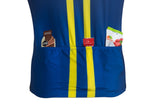 Sleeveless Cycling Jersey with pockets in Navy Blue