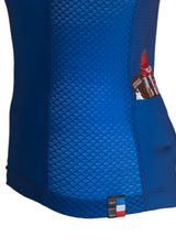 Sleeveless Cycling Jersey with pockets in Navy Blue