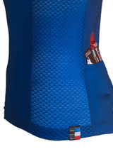 Sleeveless Cycling Jersey with pockets in Navy Blue