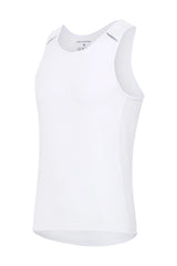 Cycling Tank Top with pockets in white - LeBlanc Cycling Designs