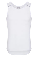 Cycling Tank Top with pockets in white - LeBlanc Cycling Designs