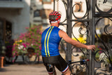 Sleeveless Cycling Jersey with pockets in Navy Blue