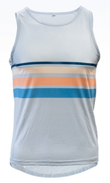 Dirt Tank Top Light Gray Stripes