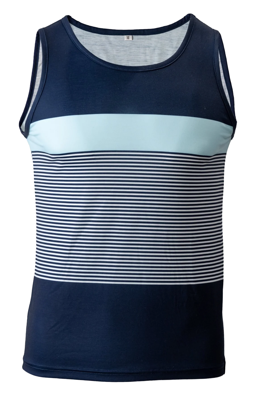 Dirt Tank Top Blue Stripes