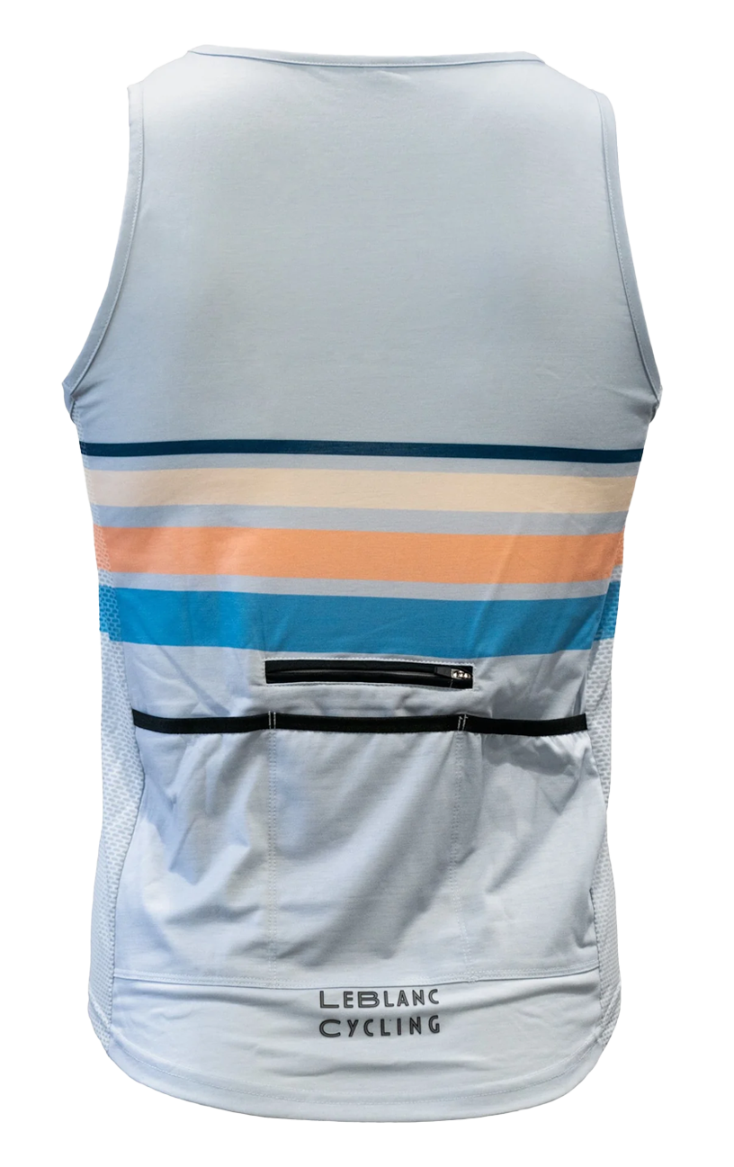 Dirt Tank Top Light Gray Stripes