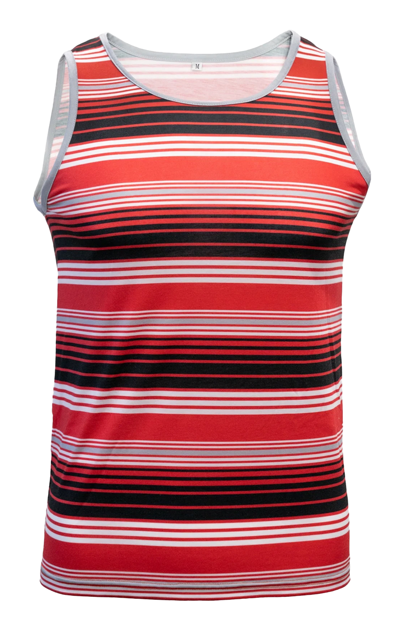 Dirt Tank Top Red Stripes