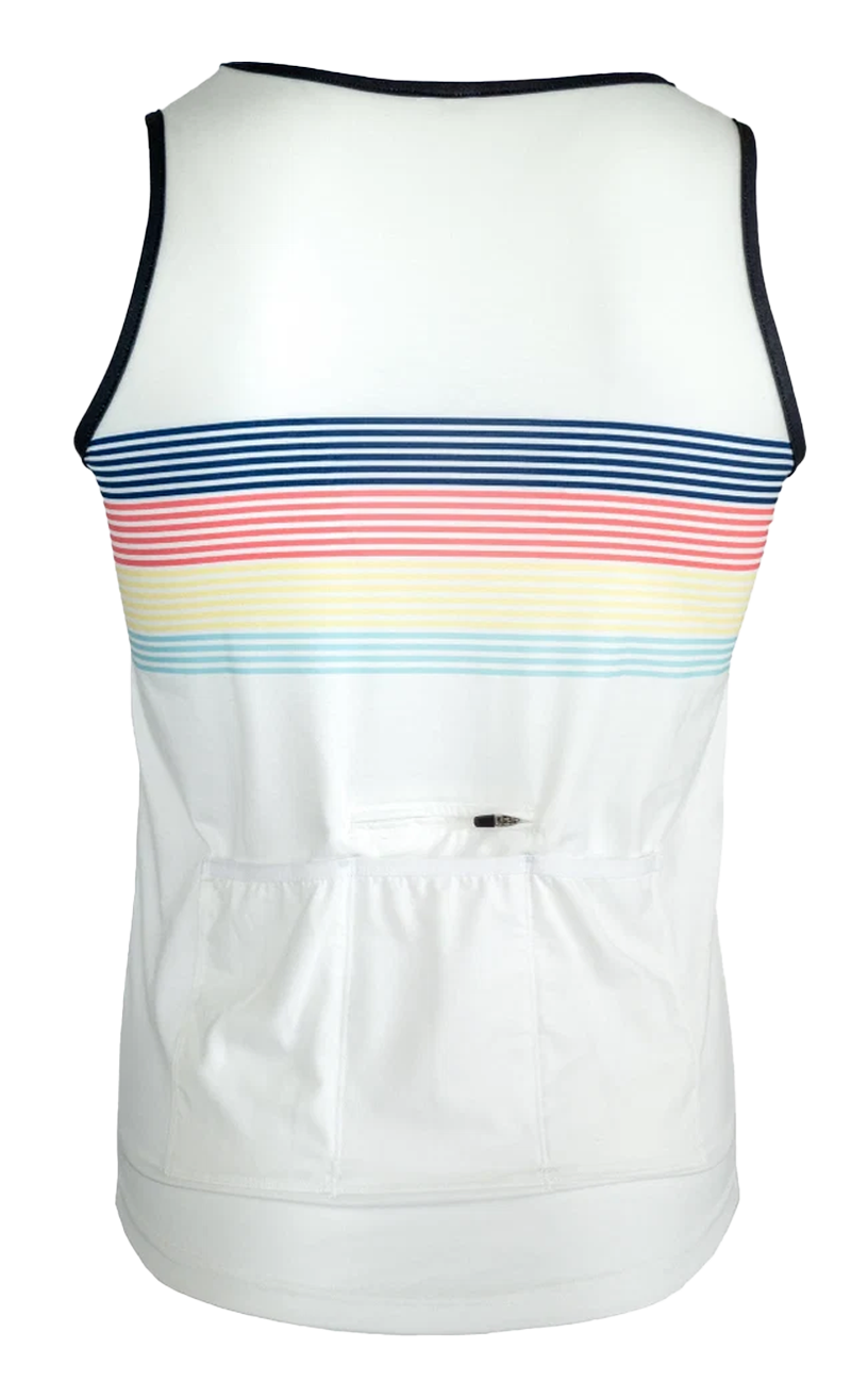 Dirt Tank Top White Stripes