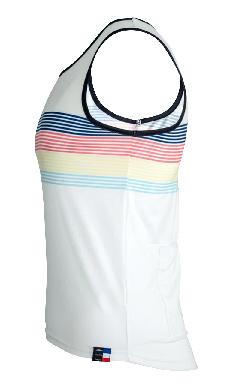 Dirt Tank Top White Stripes