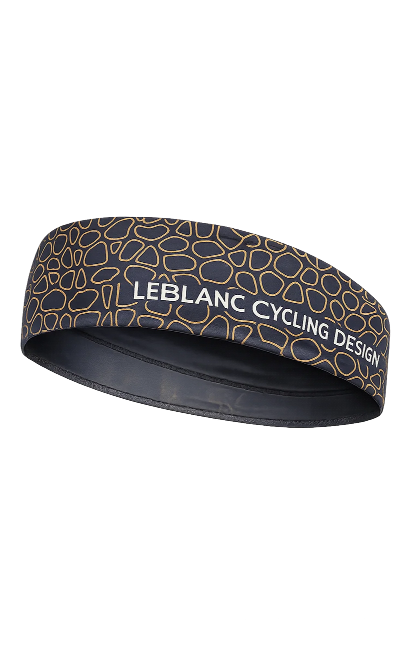 Cycling Head Band Black Animal Print