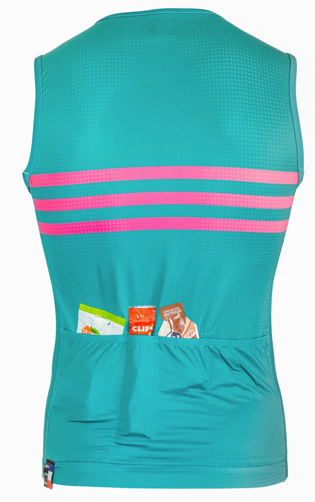 Race Sleeveless Full Zip Jersey