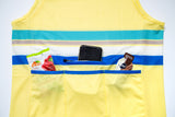 Cycling Surf Tank Top in Yellow with Stripes