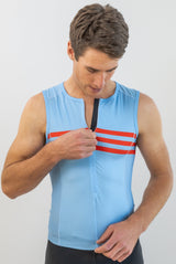 Indoor Cycling Jersey with Zipper