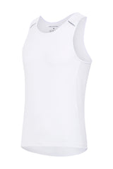 Cycling Tank Top with pockets in white - LeBlanc Cycling Designs