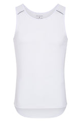 Cycling Tank Top with pockets in white - LeBlanc Cycling Designs