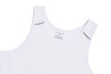 Cycling Tank Top with pockets in white - LeBlanc Cycling Designs