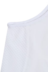 Cycling Tank Top with pockets in white - LeBlanc Cycling Designs